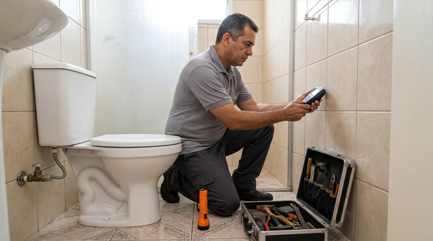 Técnico de caça vazamento com detector em Ananindeua‑PA
